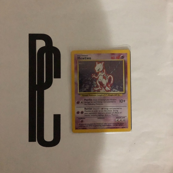Pokemon Other - Pokémon Mewtwo 1999 Holographic Trading Card